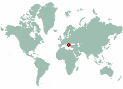 Cakanovac in world map